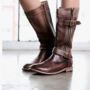 Bed Stu BedStu Gogo Lug Moto Boots Teak Rustic Women’s 8.5